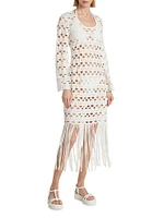 Pierce Cotton Fringe Cover-Up