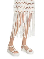 Pierce Cotton Fringe Cover-Up