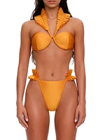 Mulan Ruffled-Strap Bikini Top