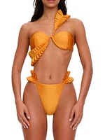 Mulan Ruffled-Strap Bikini Top