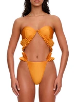 Mulan Ruffled-Strap Bikini Top