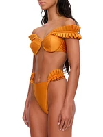 Mulan Ruffled-Strap Bikini Top