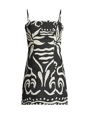 Paradiso Laia Printed Linen Minidress