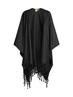 Silk Linen Fringed Cape