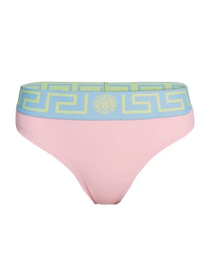 Vita Greek Key Banded-Trim Bikini