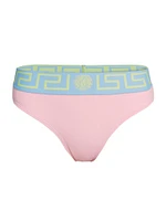 Vita Greek Key Banded-Trim Bikini