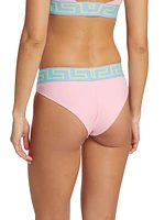 Vita Greek Key Banded-Trim Bikini