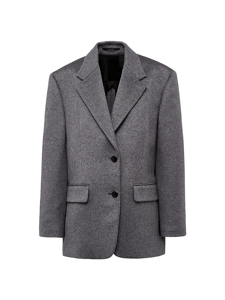 Single-Breasted Cashmere Jacket