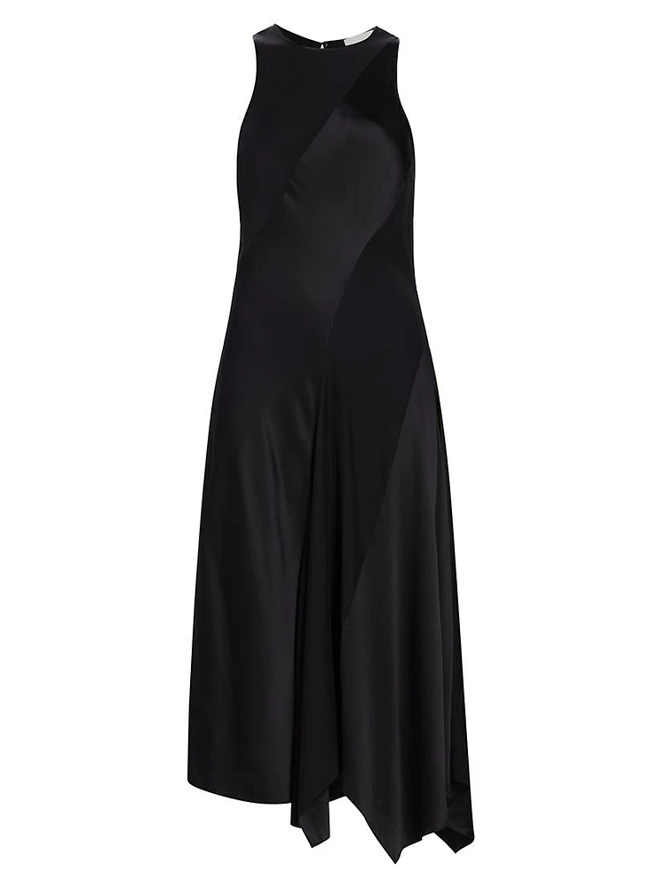 Solana Silk Handkerchief Midi-Dress