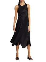 Solana Silk Handkerchief Midi-Dress