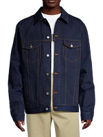 Denim Button-Front Jacket