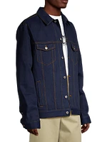 Denim Button-Front Jacket