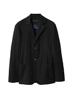 Woven Single-Breasted Blazer