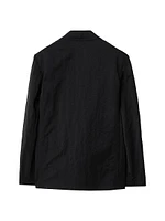 Woven Single-Breasted Blazer