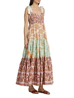 Bluebell Floral Cotton Maxi Dress