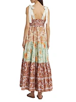 Bluebell Floral Cotton Maxi Dress