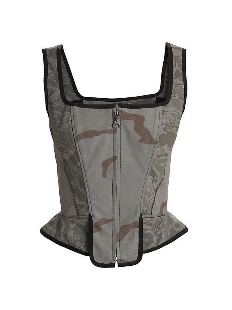 Bi-Camouflage Paneled Corset