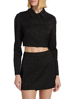 Moon Diamant Jacquard Crop Jacket