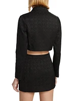 Moon Diamant Jacquard Crop Jacket