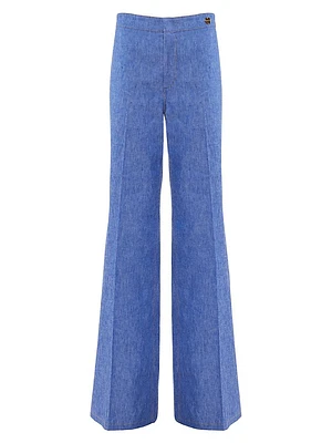 Jane - Stretch Denim Flare-leg High Waist Jeans