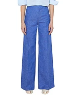 Jane - Stretch Denim Flare-leg High Waist Jeans