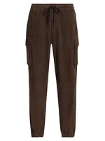 Suede Cargo Pants