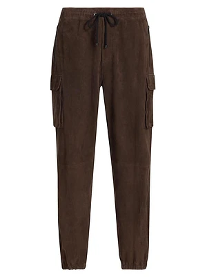 Suede Cargo Pants