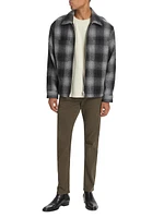 Plaid Wool Shirt Jacket