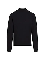 Merino Wool Mock Turtleneck Sweater