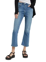 Isola Cropped Boot-Cut Jeans