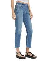 Isola Cropped Boot-Cut Jeans