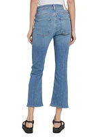 Isola Cropped Boot-Cut Jeans