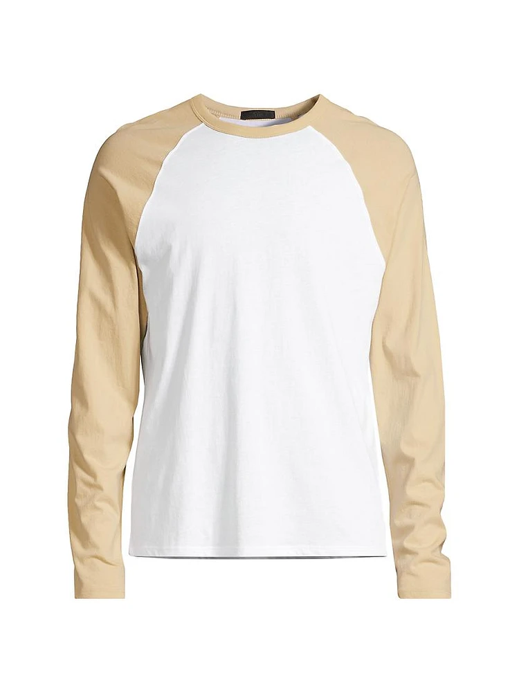 Cotton Long-Sleeve Baseball T-Shirt