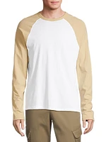 Cotton Long-Sleeve Baseball T-Shirt