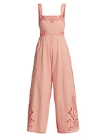 Leighton Cotton Eyelet Jumpsuit