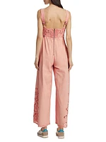 Leighton Cotton Eyelet Jumpsuit