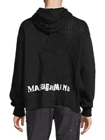 John Elliott x Mastermind Cotton Cable-Knit Hoodie