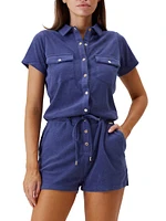 Cheryl Terry Short-Sleeve Romper