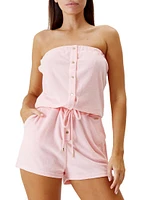Venus Terry Strapless Romper
