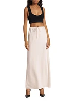 Carol Drawstring Maxi Skirt