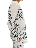 Jaguar Print Cotton Signature Pajama Set