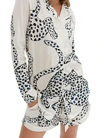 Jaguar Print Cotton Signature Pajama Set