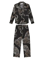 Jaguar Print Cotton Pajama Set