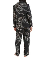 Jaguar Print Cotton Pajama Set