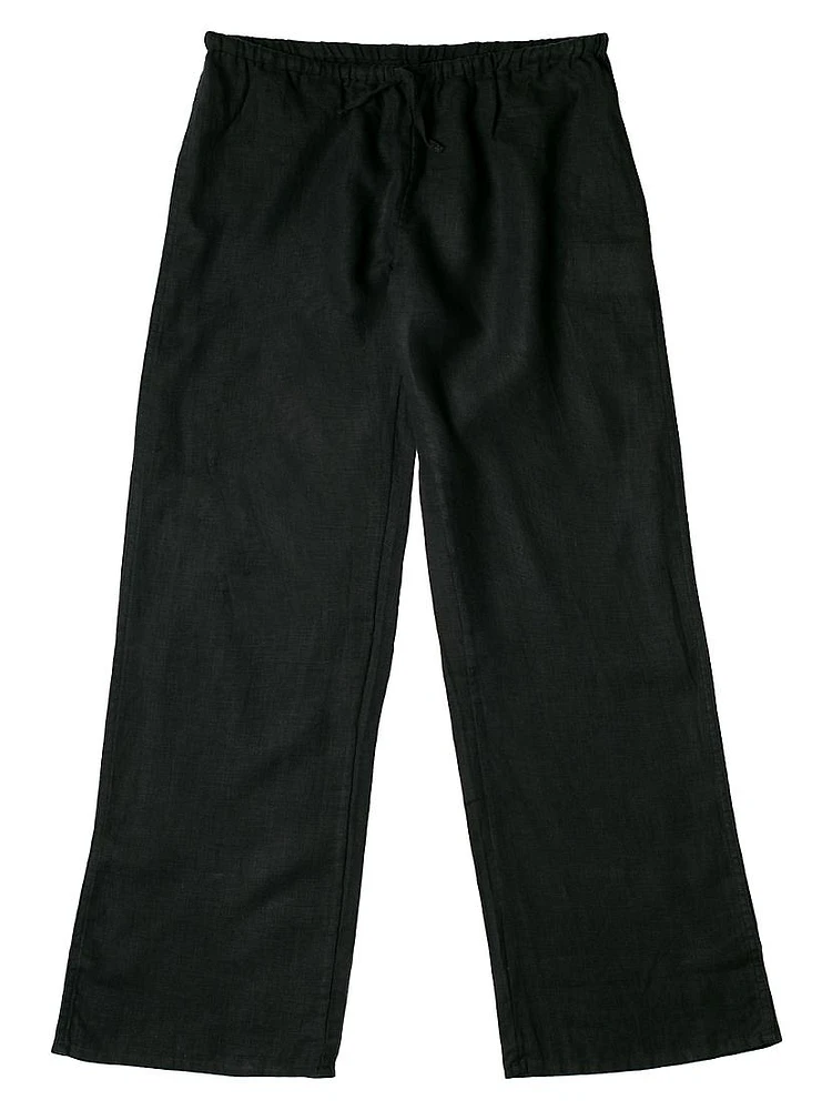 Drawstring Linen Lounge Pants