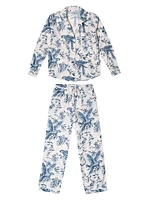 Bromley Parrot Cotton Long Pajama Set