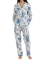 Bromley Parrot Cotton Long Pajama Set