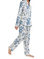 Bromley Parrot Cotton Long Pajama Set