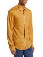 Silk-Blend Button-Front Shirt