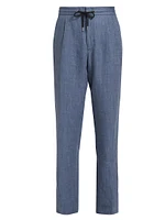 Linen Drawstring Trousers